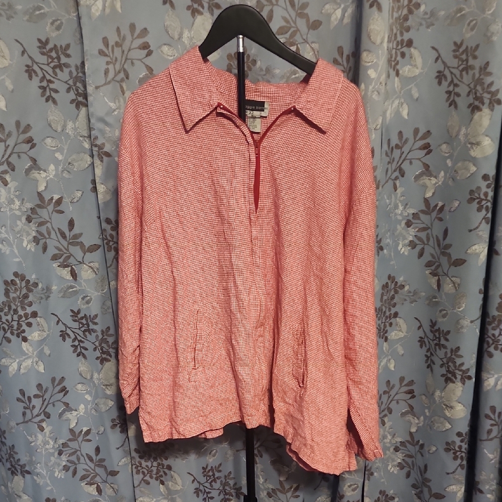 Maggie Barnes Pink Button Down Shirt